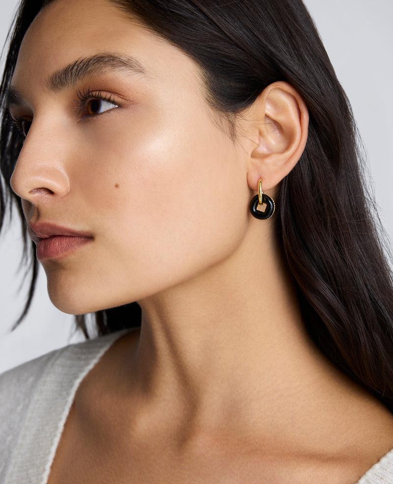 kenneth cole BONBONWHIMS Mental Health Coalition Earring - Black