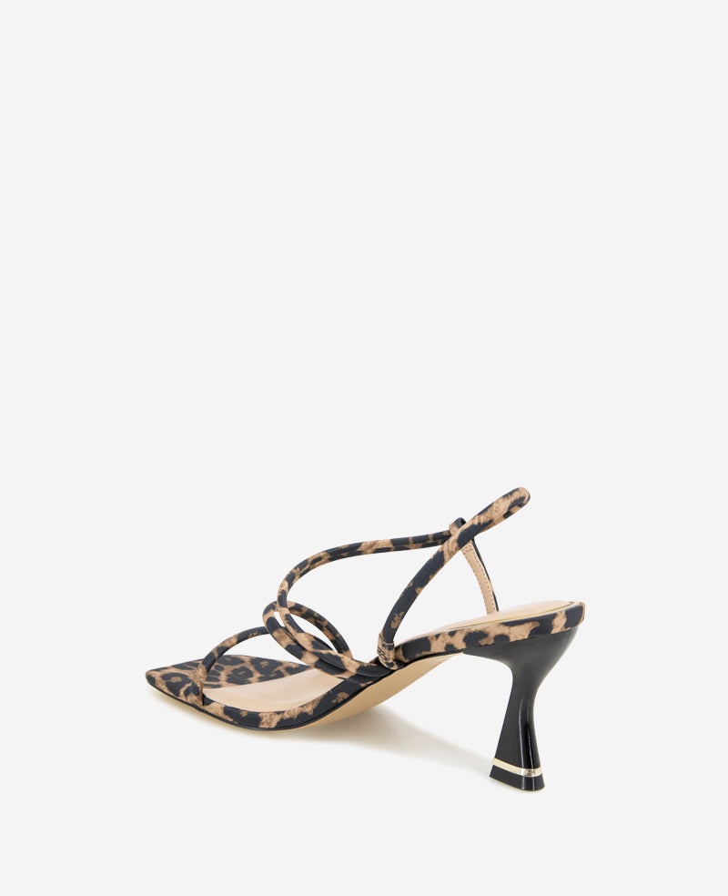 Kenneth Cole Dreama Leopard Print Strappy Heel Sandal