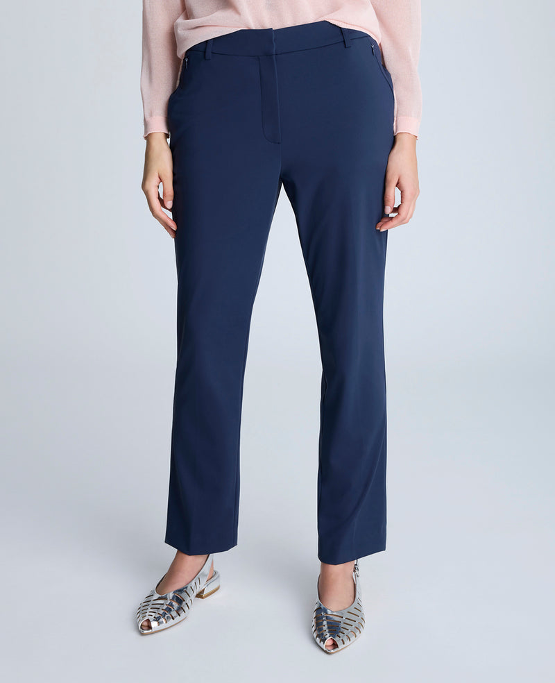 Kenneth Cole Fly Front Invisible Zip Slim Ankle Pants