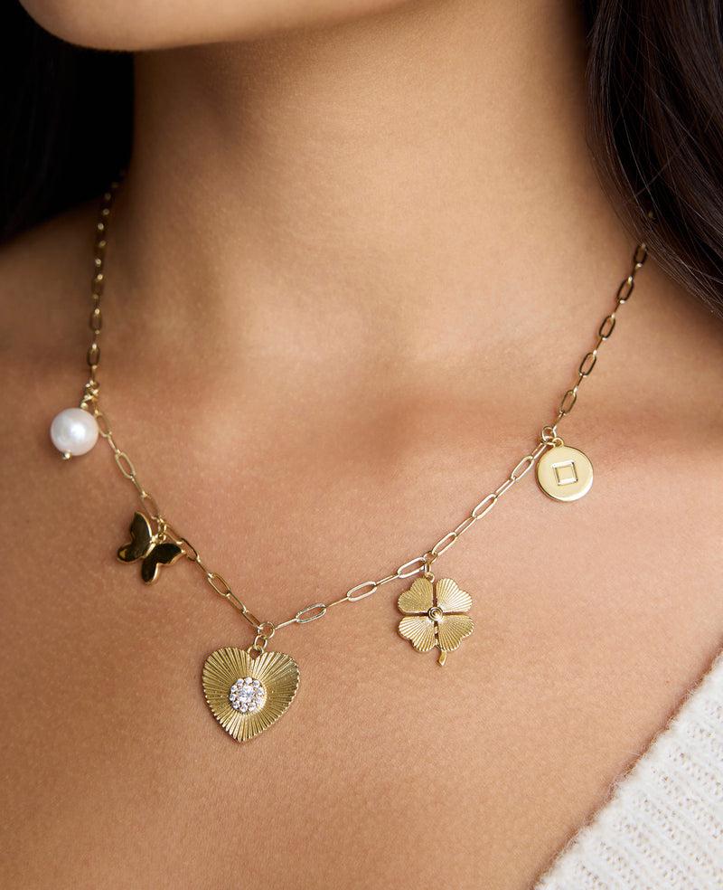 Kenneth Cole Jennifer Miller Mental Health Coalition Charm Necklace