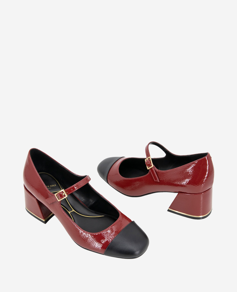 Kenneth Cole Alec Patent Cap Toe Mary Jane