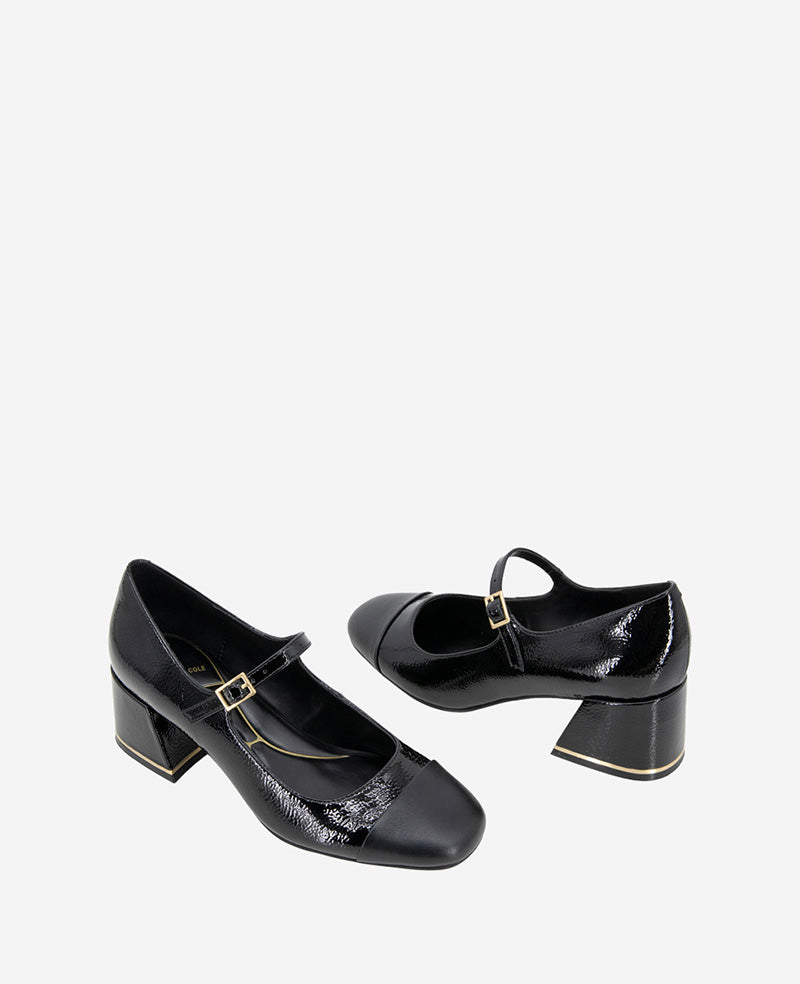 Kenneth Cole Alec Patent Cap Toe Mary Jane