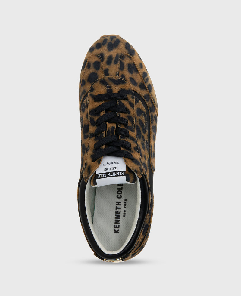 Kenneth Cole Alma Leopard Suede Sneaker