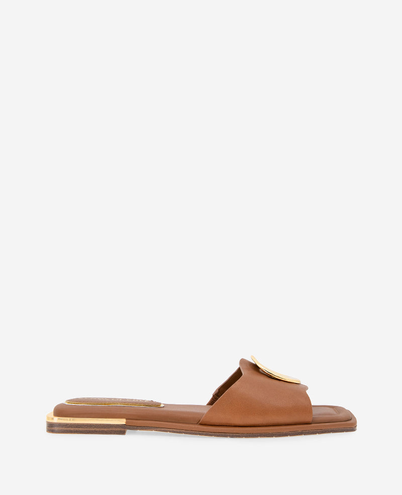 kenneth cole Asher Leather Metal Ring Sandal