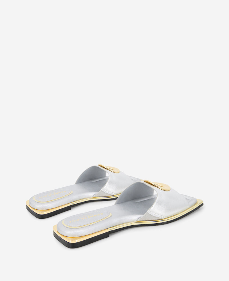 Kenneth Cole Asher Metallic Metal Ring Sandal