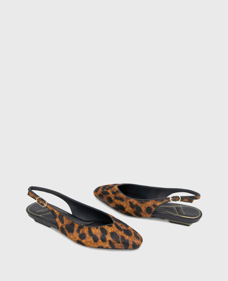 Kenneth Cole Berkette Leopard Calf Hair Slingback