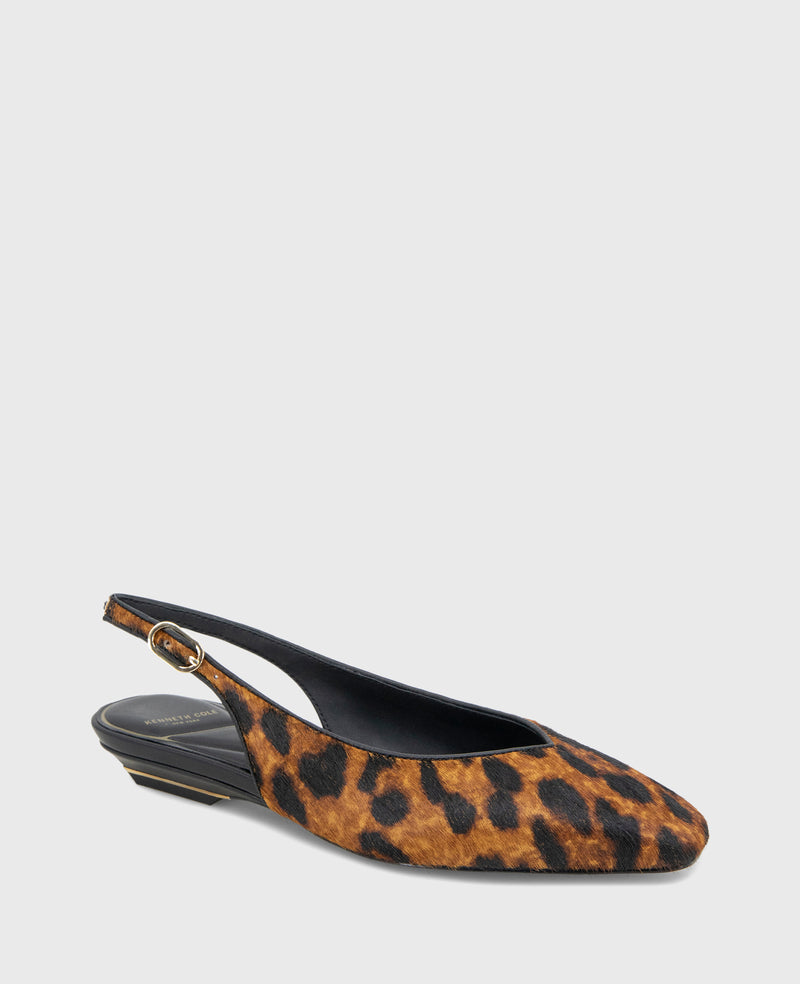 Kenneth Cole Berkette Leopard Calf Hair Slingback