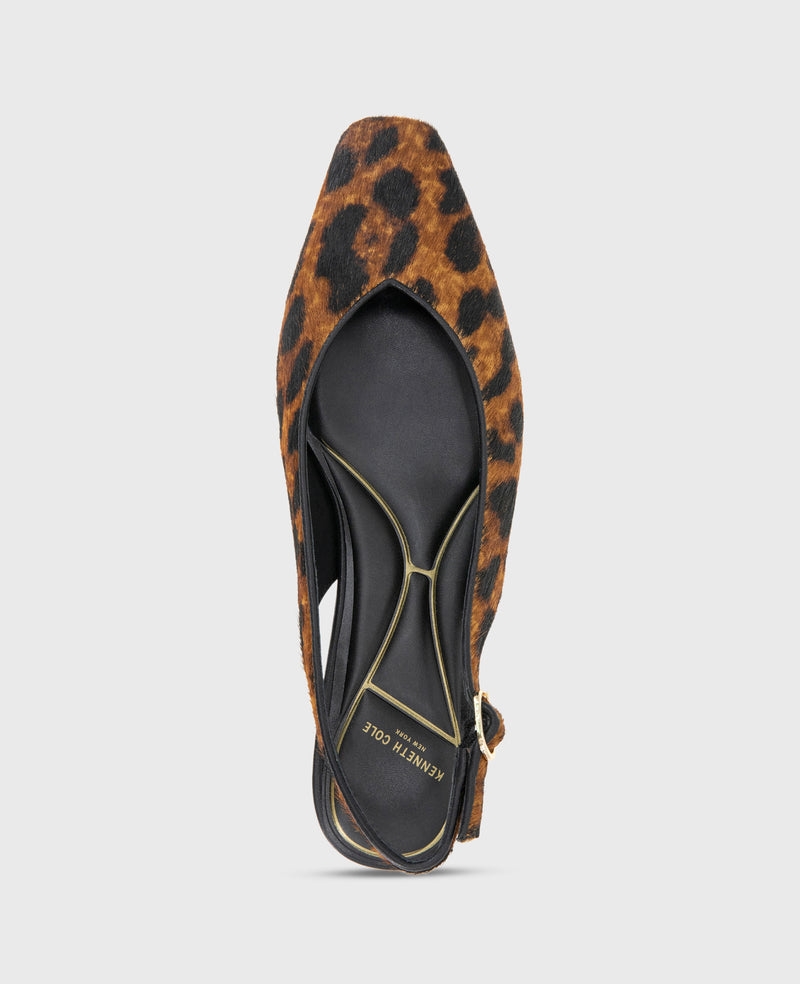Kenneth Cole Berkette Leopard Calf Hair Slingback