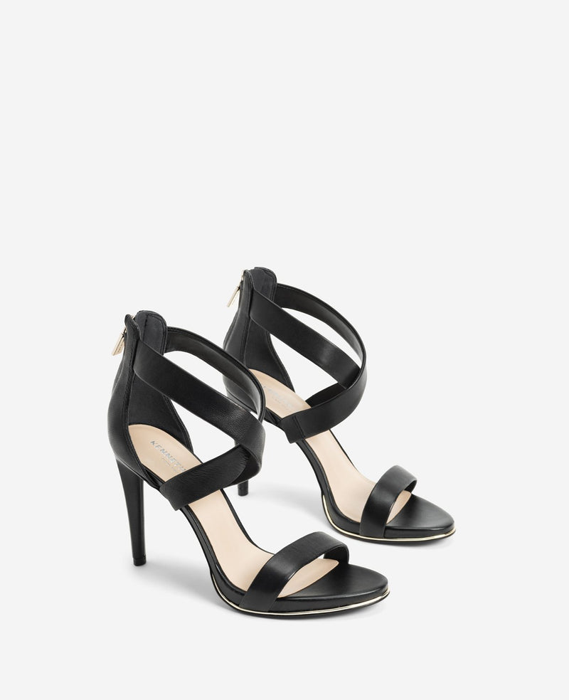 Kenneth Cole Brooke Cross Strap Heeled Sandal