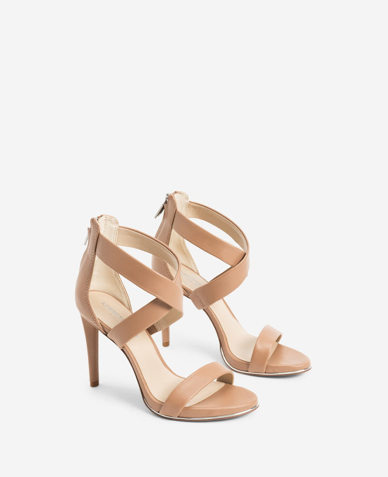 Kenneth Cole Brooke Cross Strap Heeled Sandal