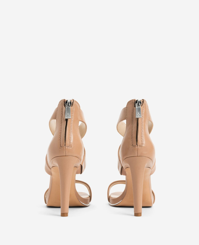 Kenneth Cole Brooke Cross Strap Heeled Sandal