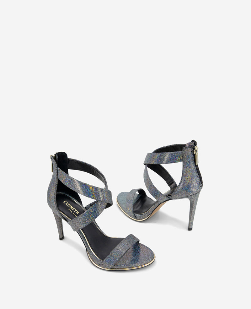 Kenneth Cole Brooke Cross Strap Heeled Sandal