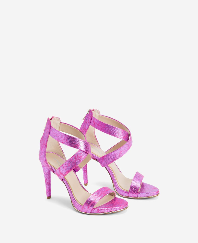 Kenneth Cole Brooke Cross Strap Heeled Sandal