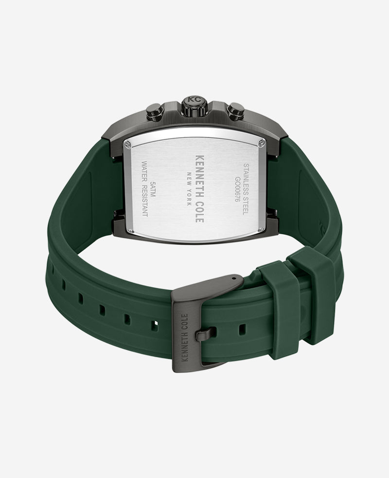 Kenneth Cole Chronograph Sport Silicone Watch
