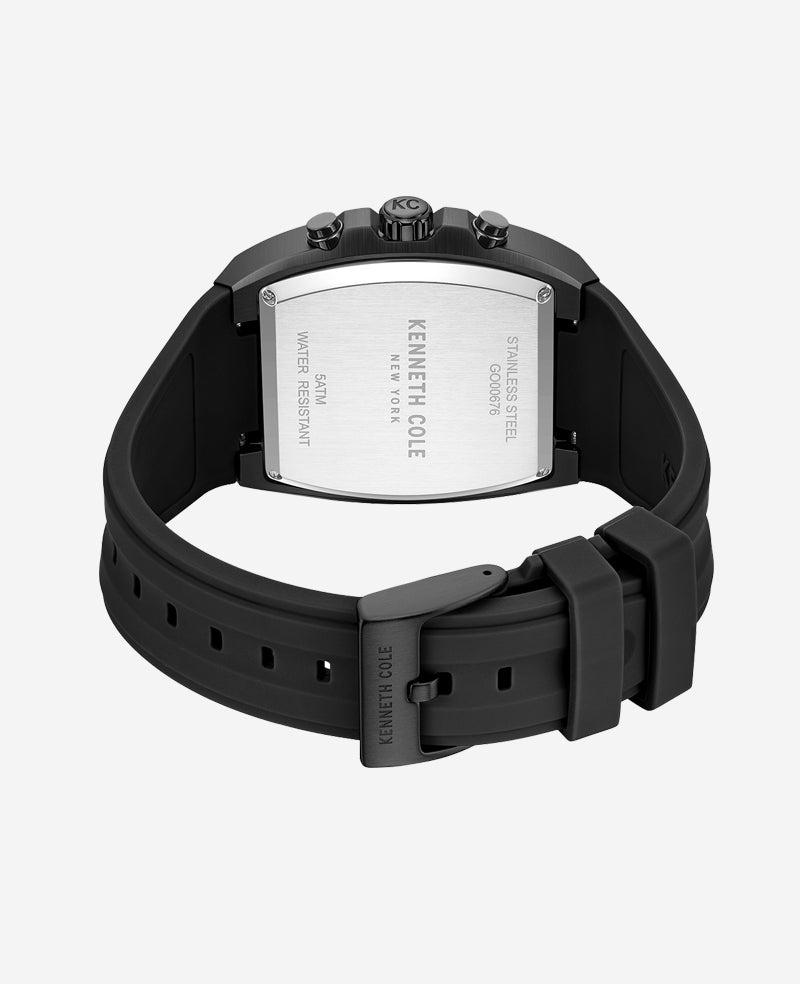 Kenneth Cole Chronograph Sport Silicone Watch
