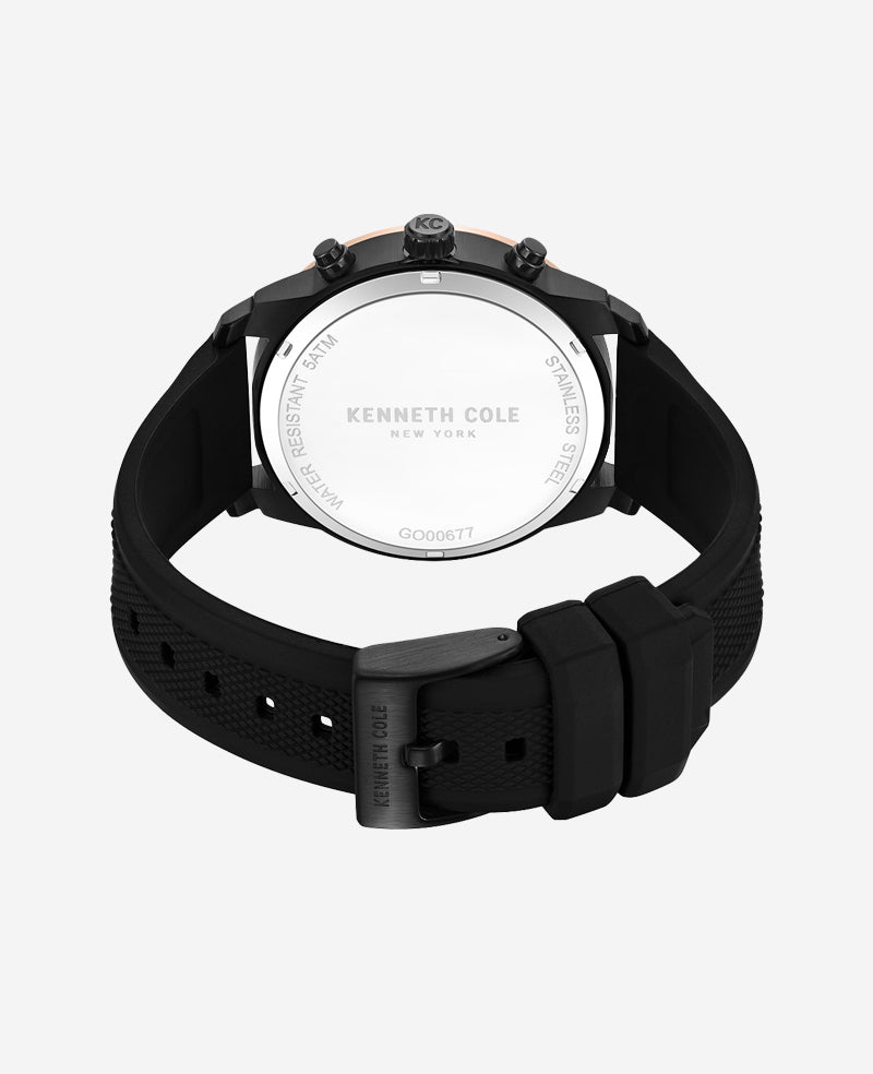 Kenneth Cole Chronograph Sport Silicone Watch