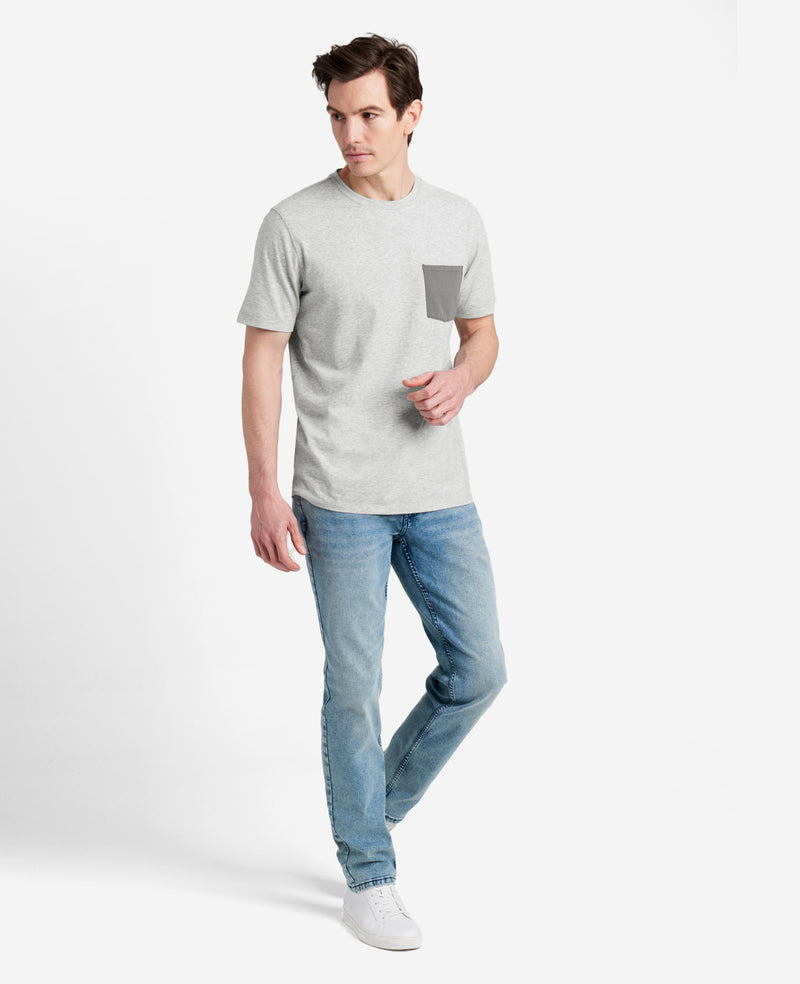 Kenneth Cole Colorblock Pocket Crew Neck T-Shirt