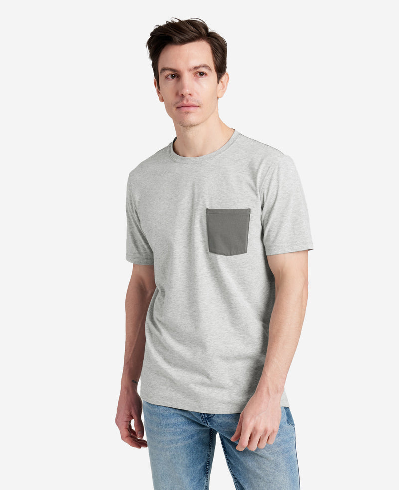Kenneth Cole Colorblock Pocket Crew Neck T-Shirt