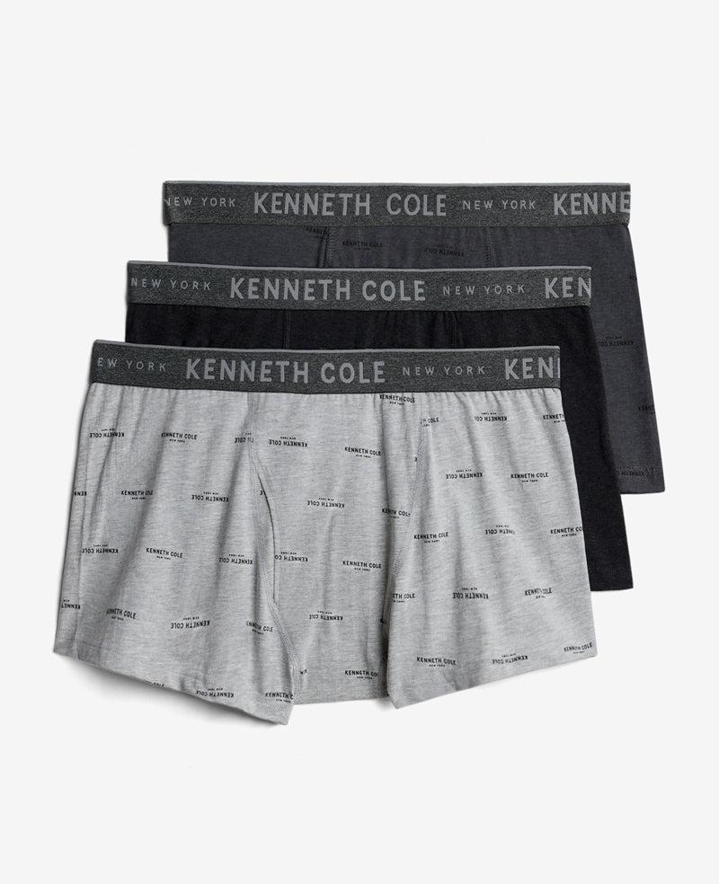 kenneth cole Cotton Stretch Trunks 3-Pack