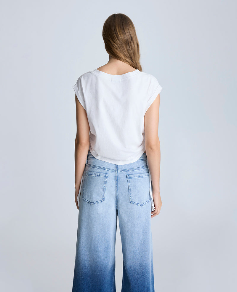 Kenneth Cole Crop Tank With Side Ruching