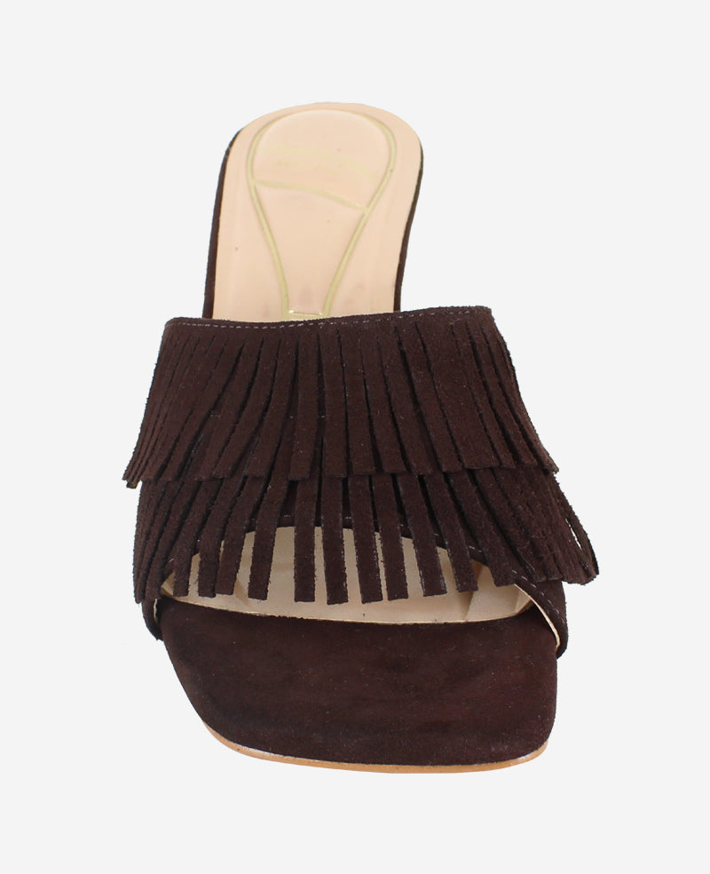 Kenneth Cole Darby Suede Fringe Heel