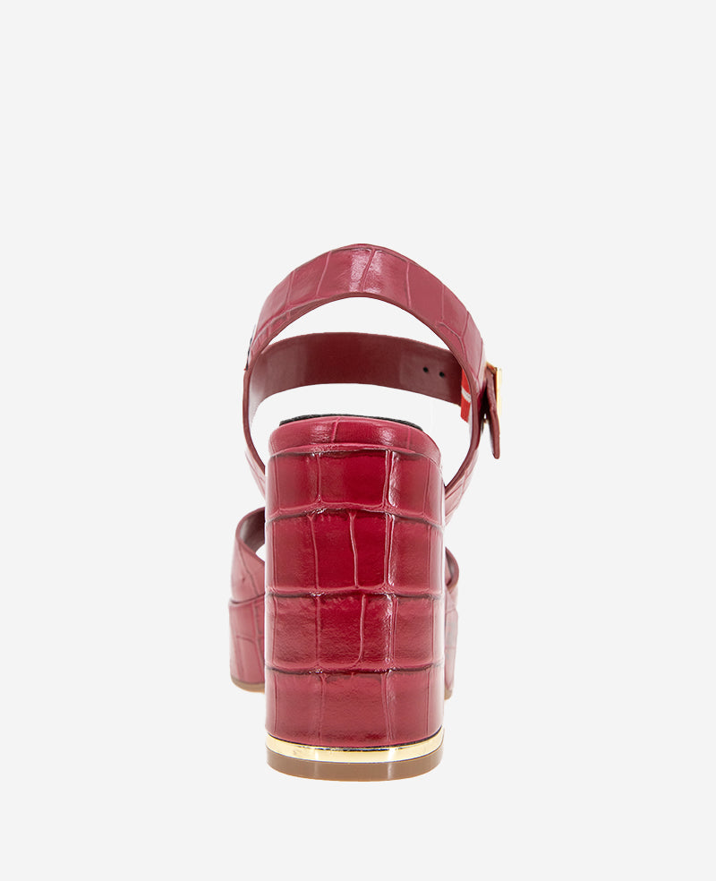 Kenneth Cole Darla Croco Platform Heeled Sandal