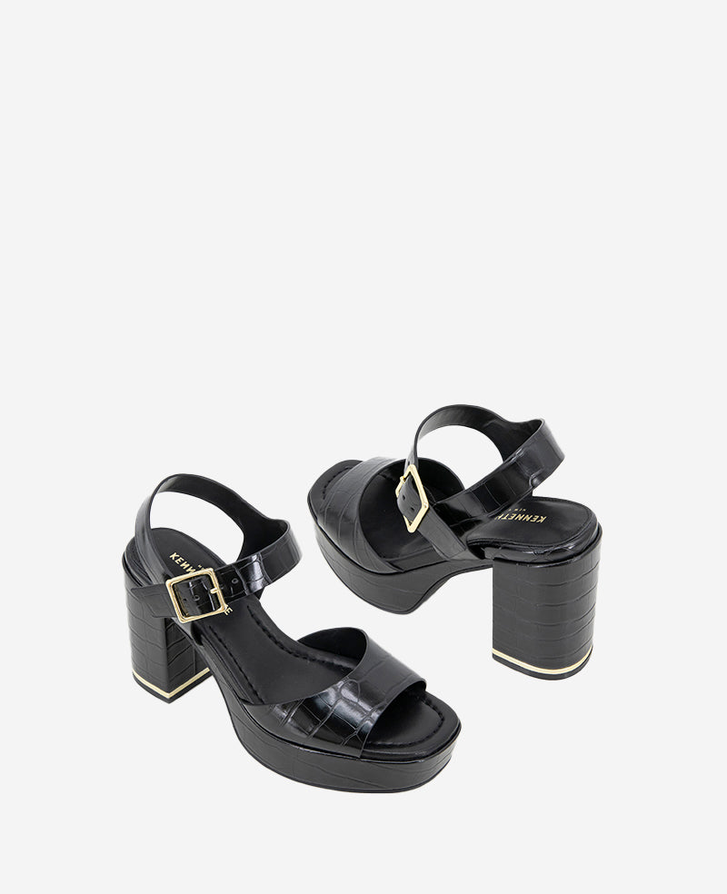 Kenneth Cole Darla Croco Platform Heeled Sandal