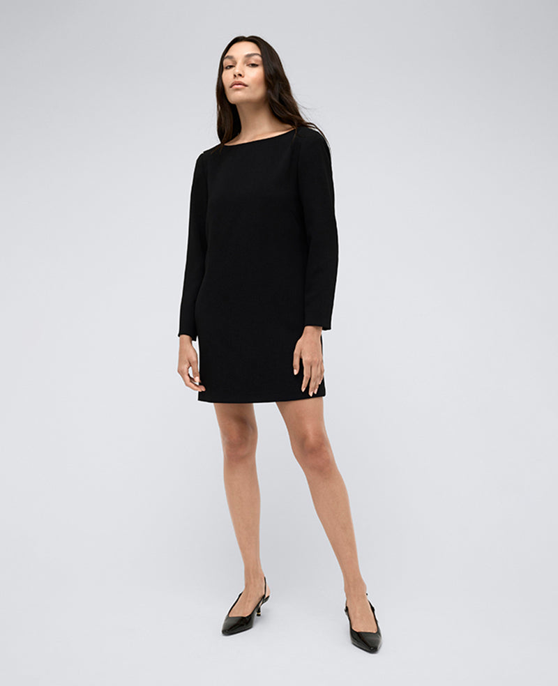 Kenneth Cole Draped Back Shift Dress