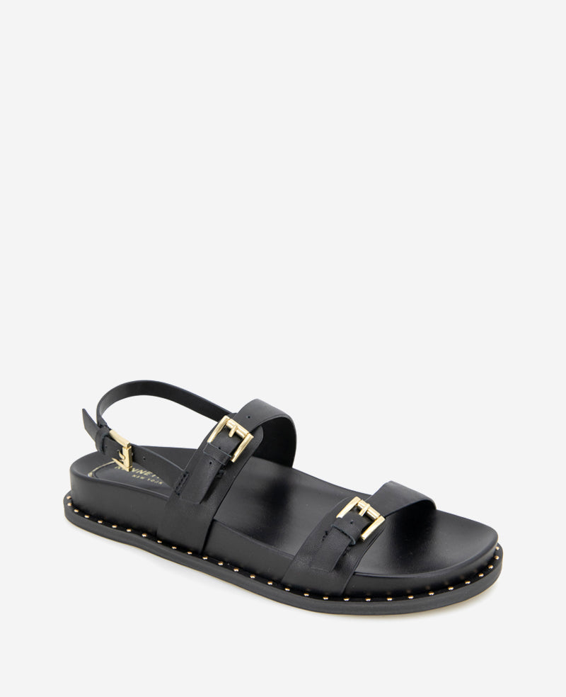 Kenneth Cole Drinity Leather Band Buckle Sandal