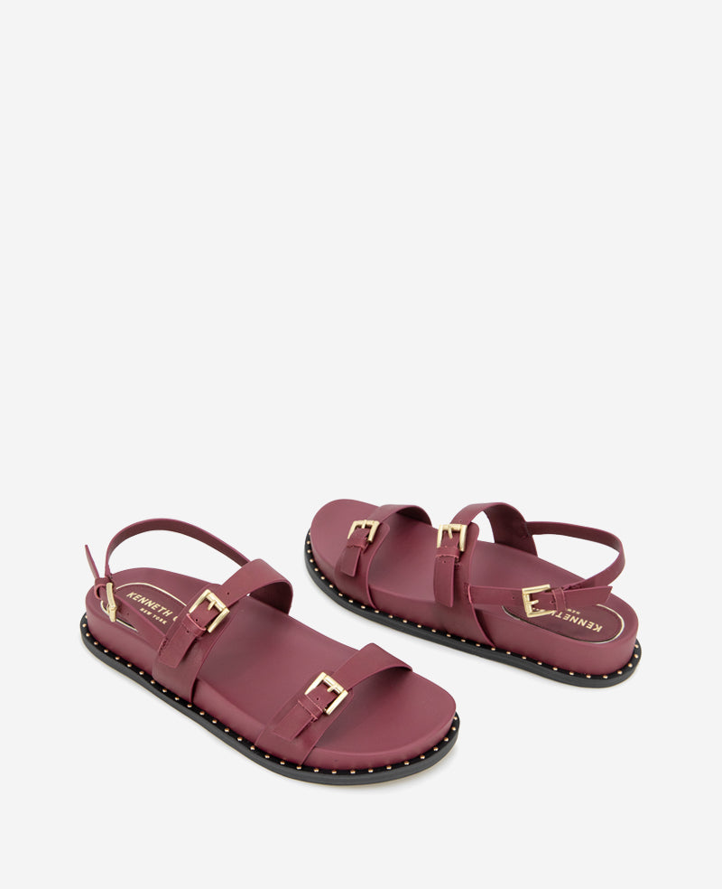 Kenneth Cole Drinity Leather Band Buckle Sandal