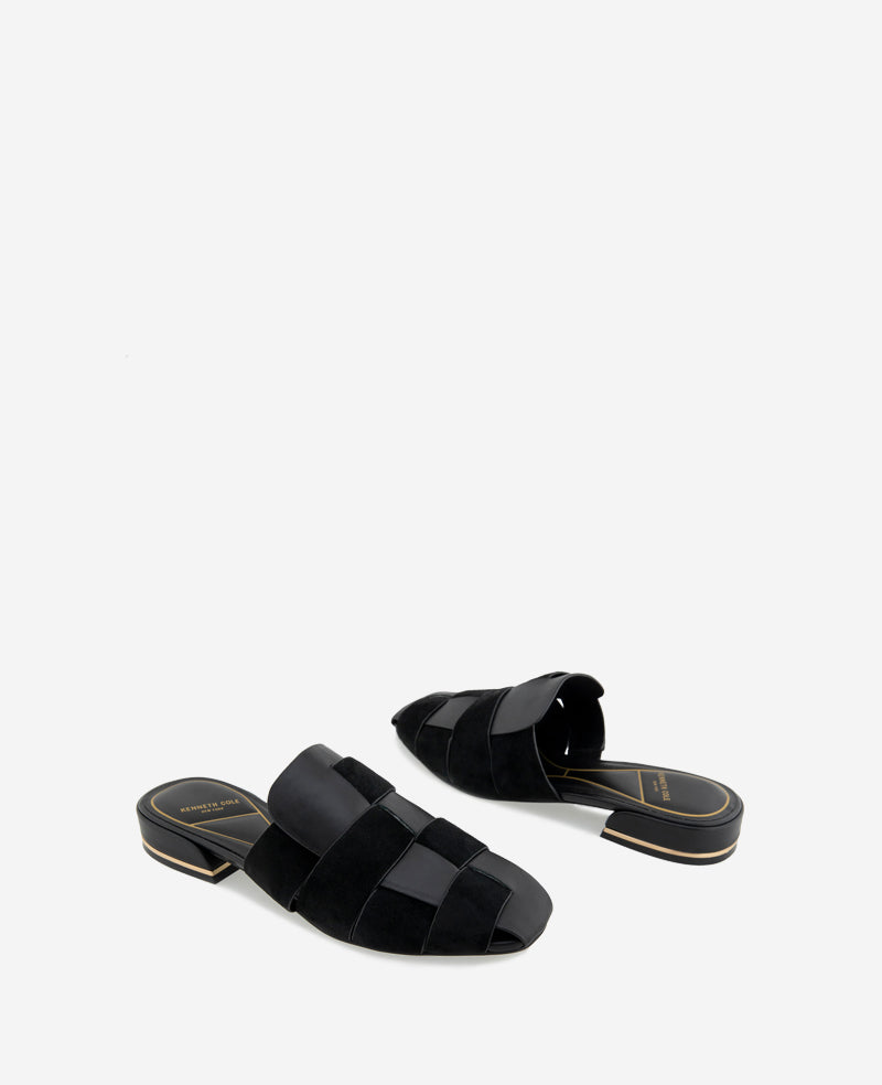 Kenneth Cole Faina Leather Fisherman Slide Sandal