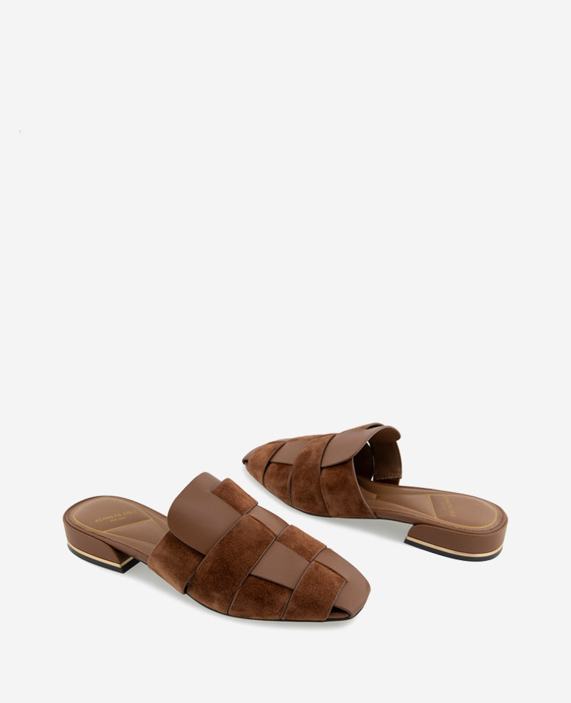 Kenneth Cole Faina Leather Fisherman Slide Sandal