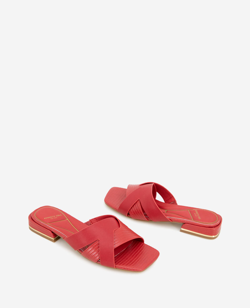 Kenneth Cole Issa Embossed Lizard Sandal