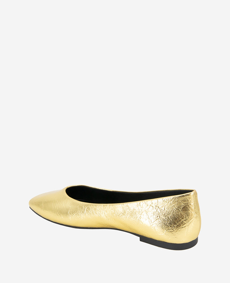 Kenneth Cole Johanna Metallic Leather Ballet Flat