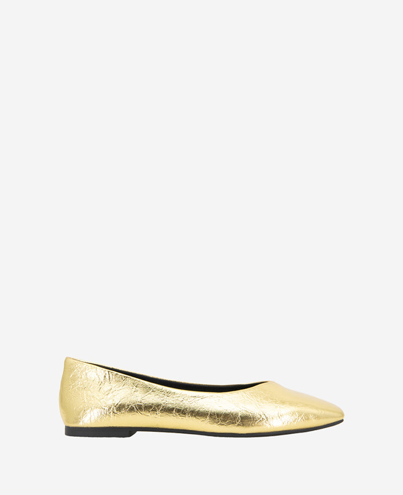 kenneth cole Johanna Metallic Leather Ballet Flat