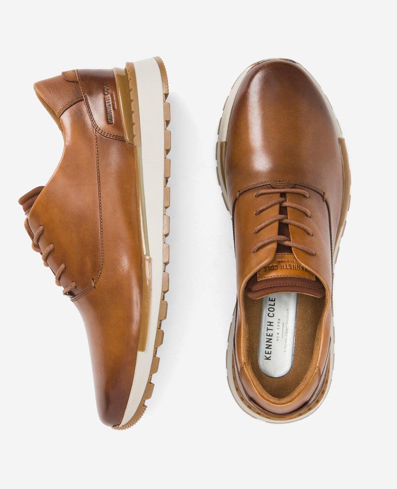 Kenneth Cole Kev Leather Lace-Up With TECHNI-COLE