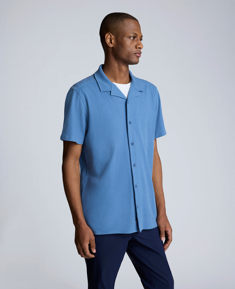 Kenneth Cole Knit Camp Shirt