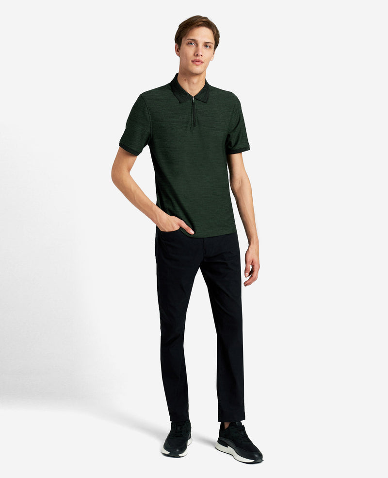 Kenneth Cole Knit Zip Polo