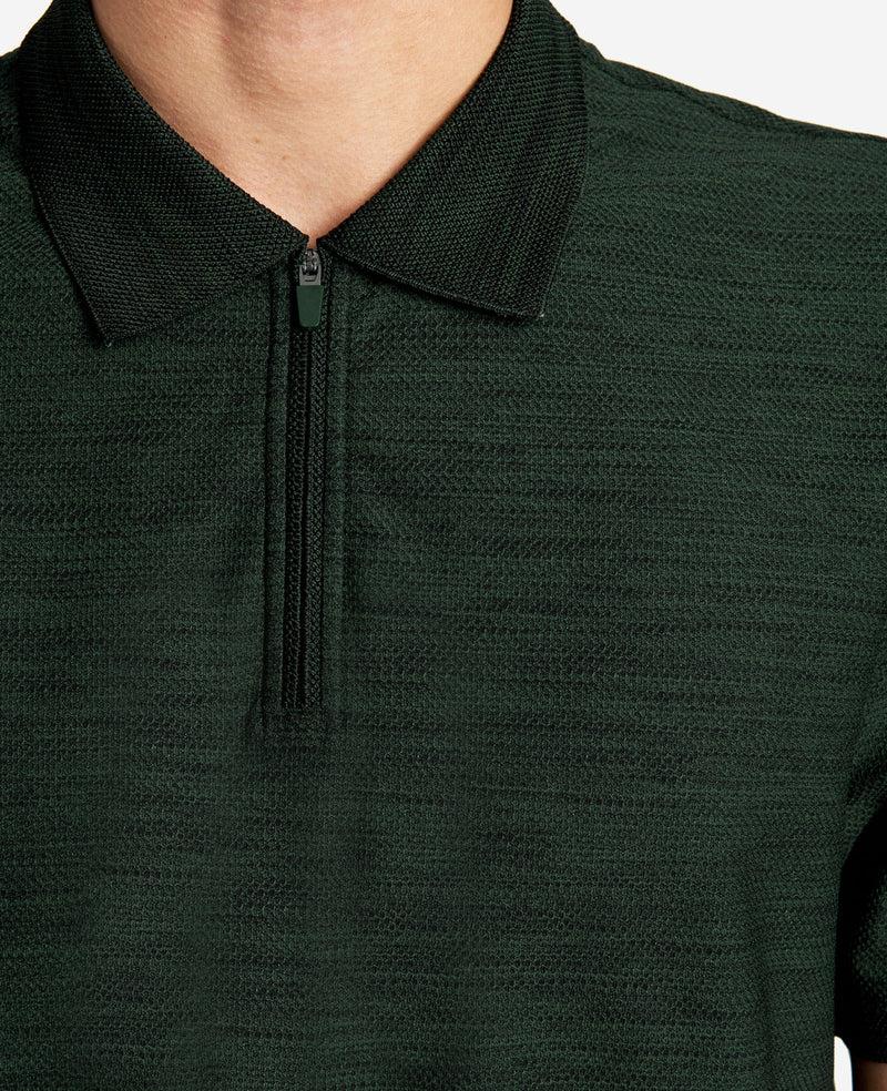 Kenneth Cole Knit Zip Polo