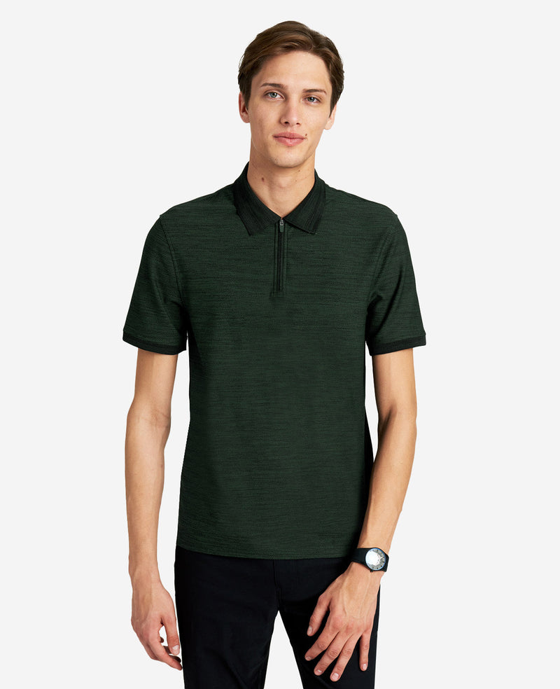 Kenneth Cole Knit Zip Polo