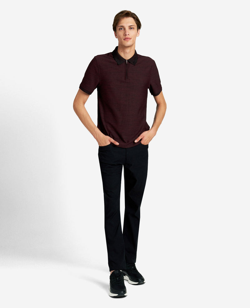 Kenneth Cole Knit Zip Polo