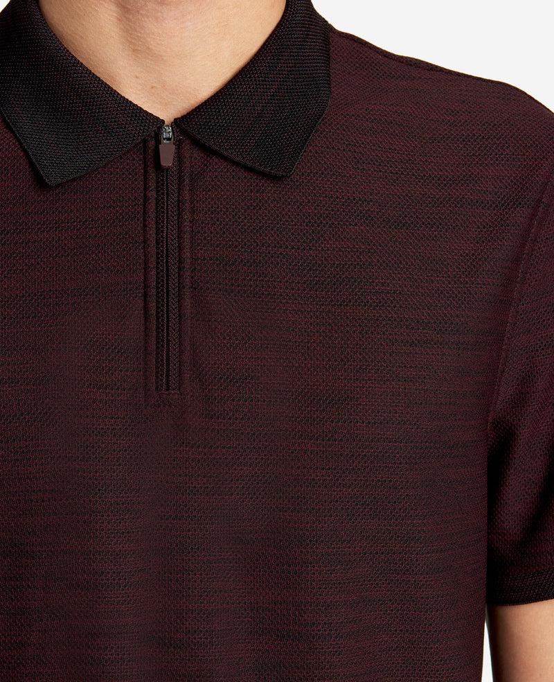 Kenneth Cole Knit Zip Polo