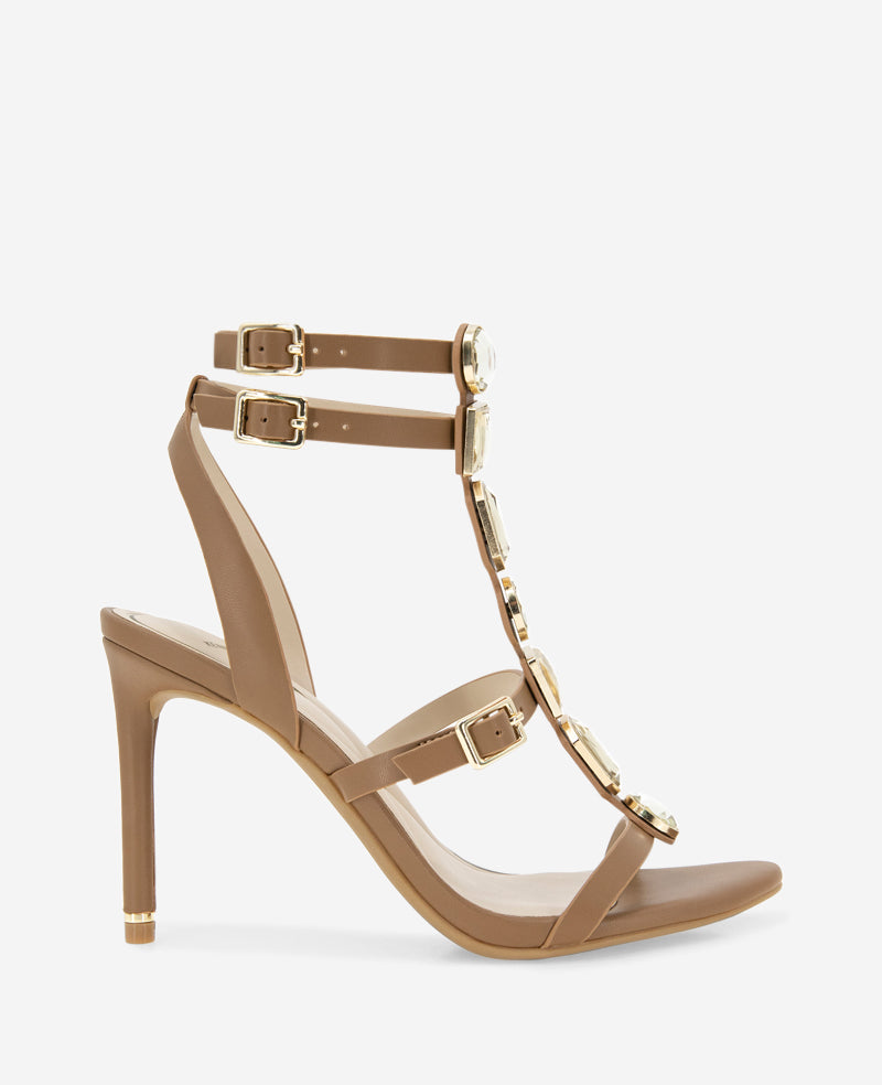 kenneth cole Lilath Jewel Leather Strap Heel