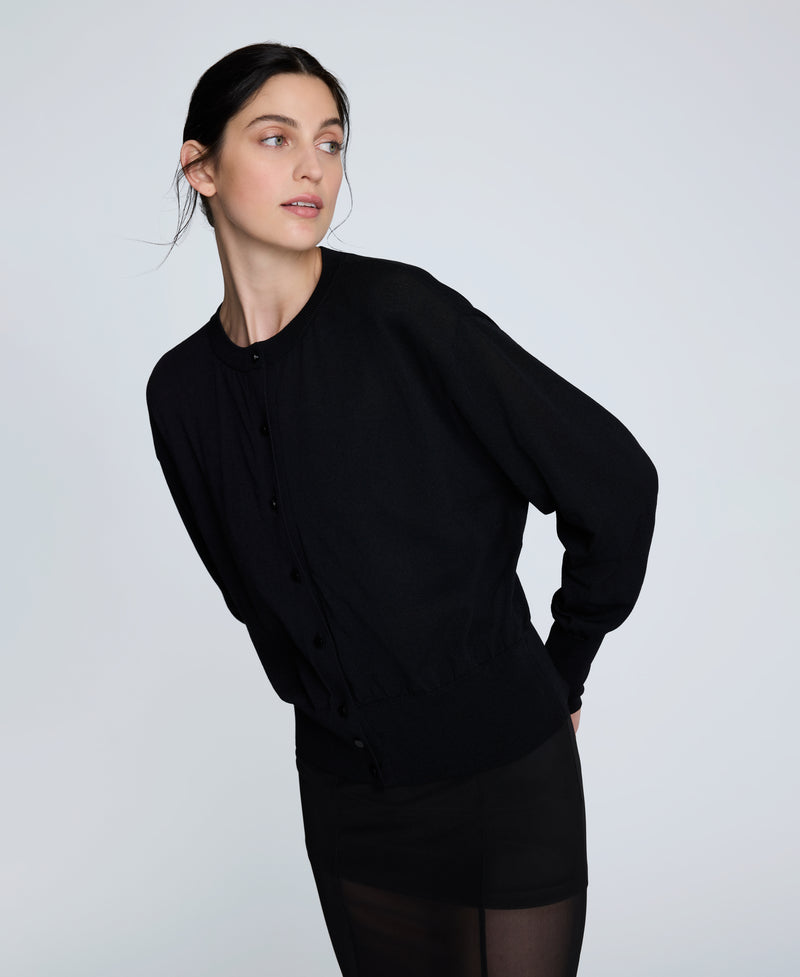 kenneth cole Long Sleeve Button Front Cardigan