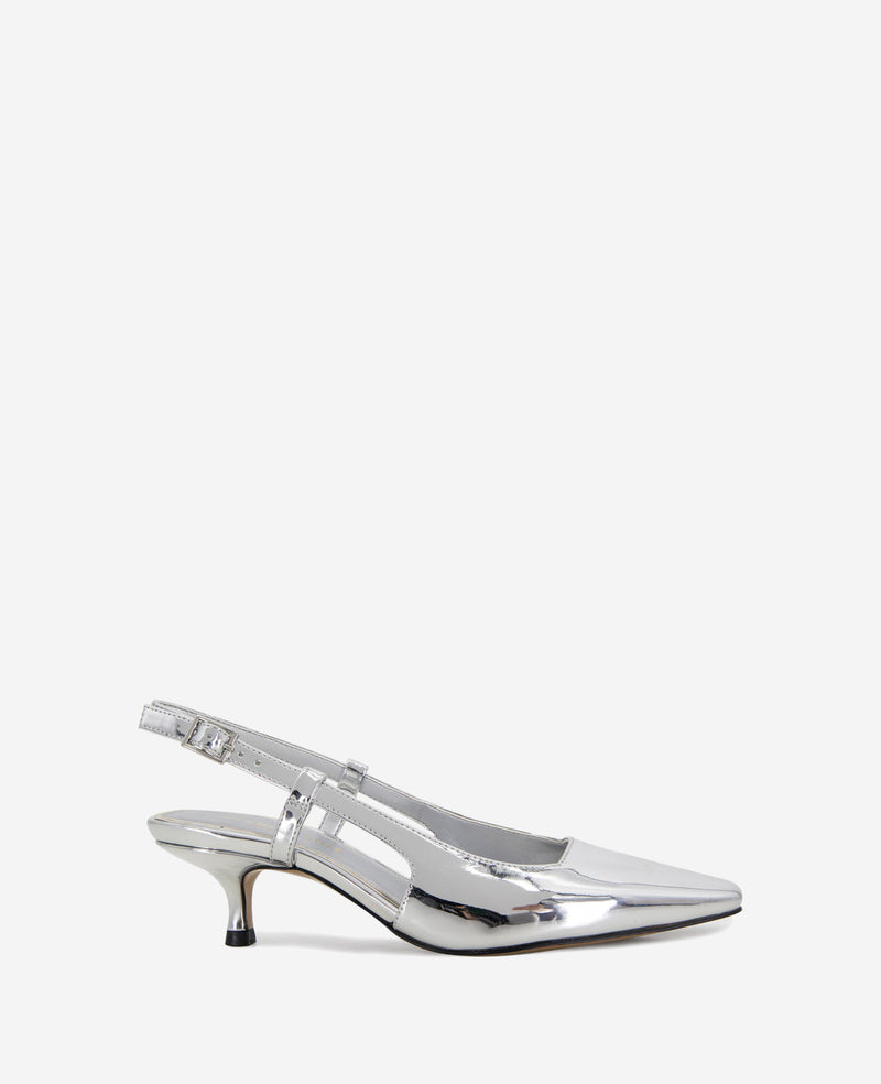 kenneth cole Martha Metallic Slingback Kitten Heel