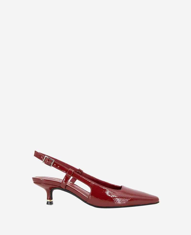 kenneth cole Martha Patent Slingback Kitten Heel