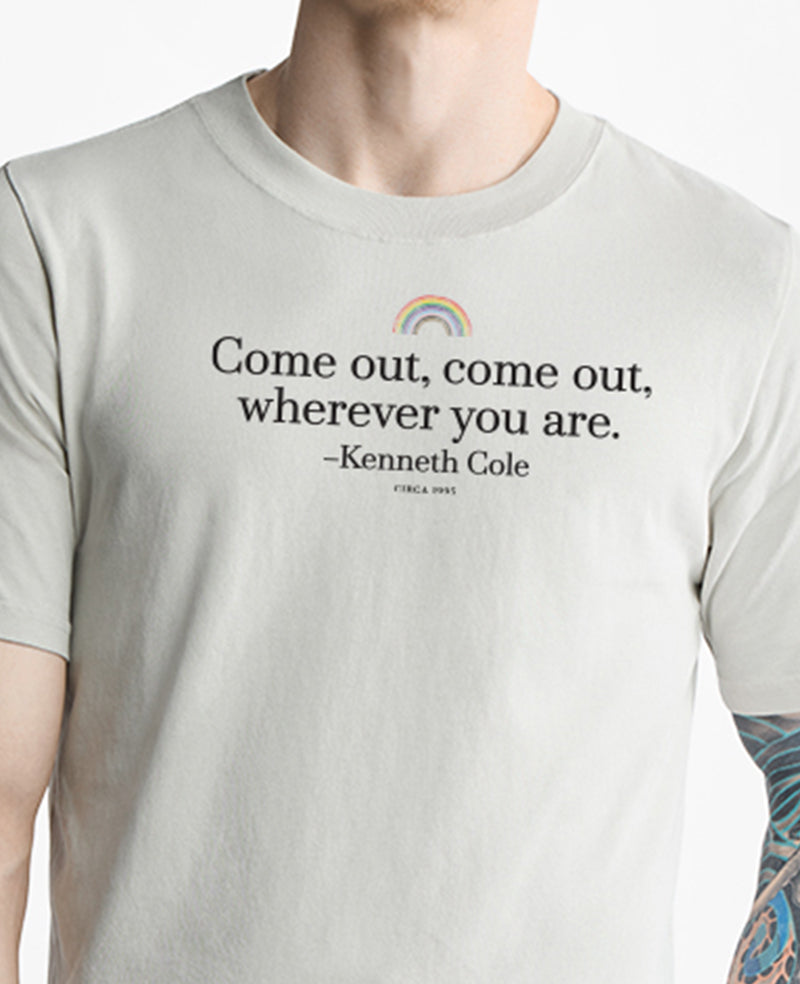 Kenneth Cole Men's COME OUT Regular Tee
