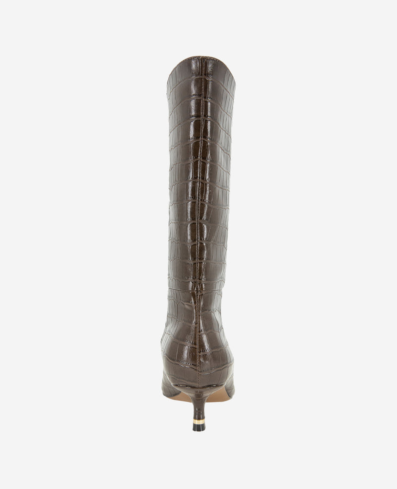 Kenneth Cole Meryl Leather Croco Bootie