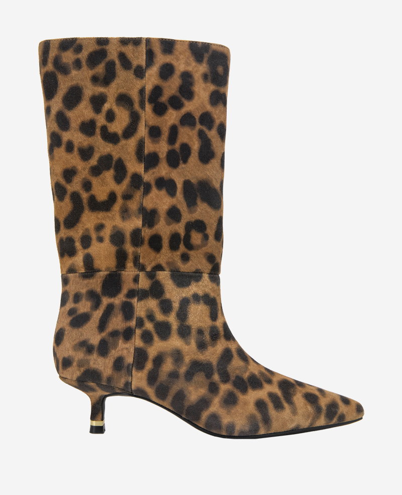 kenneth cole Meryl Suede Leopard Bootie
