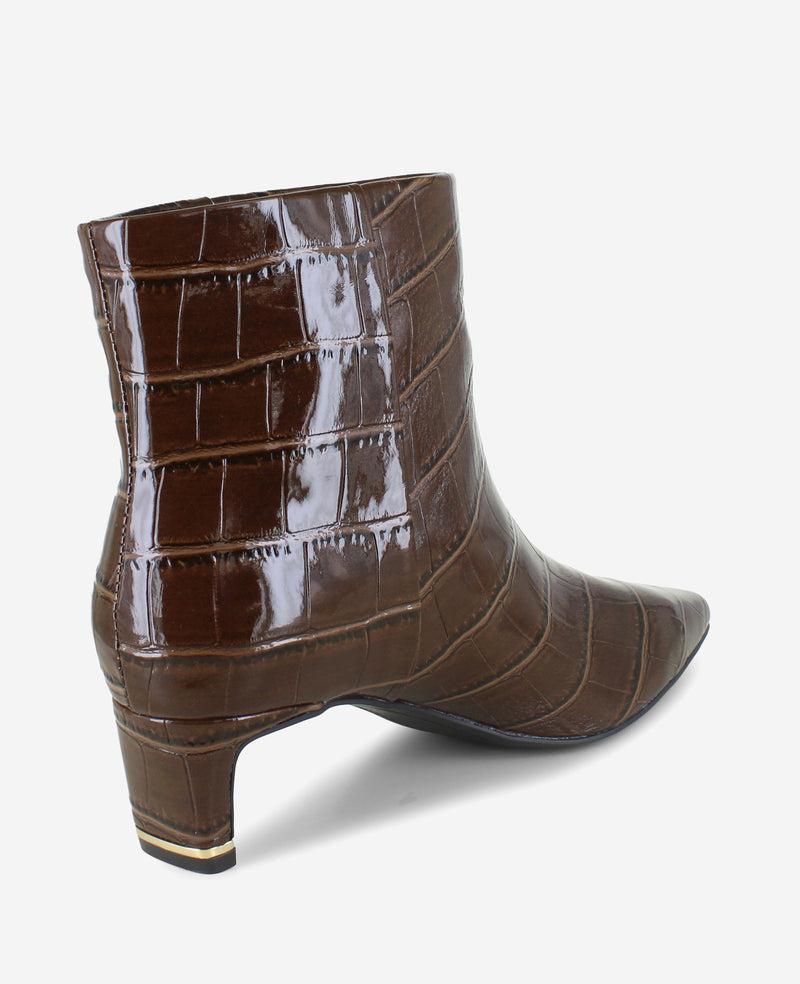 Kenneth Cole Miranda Croco Heel Bootie